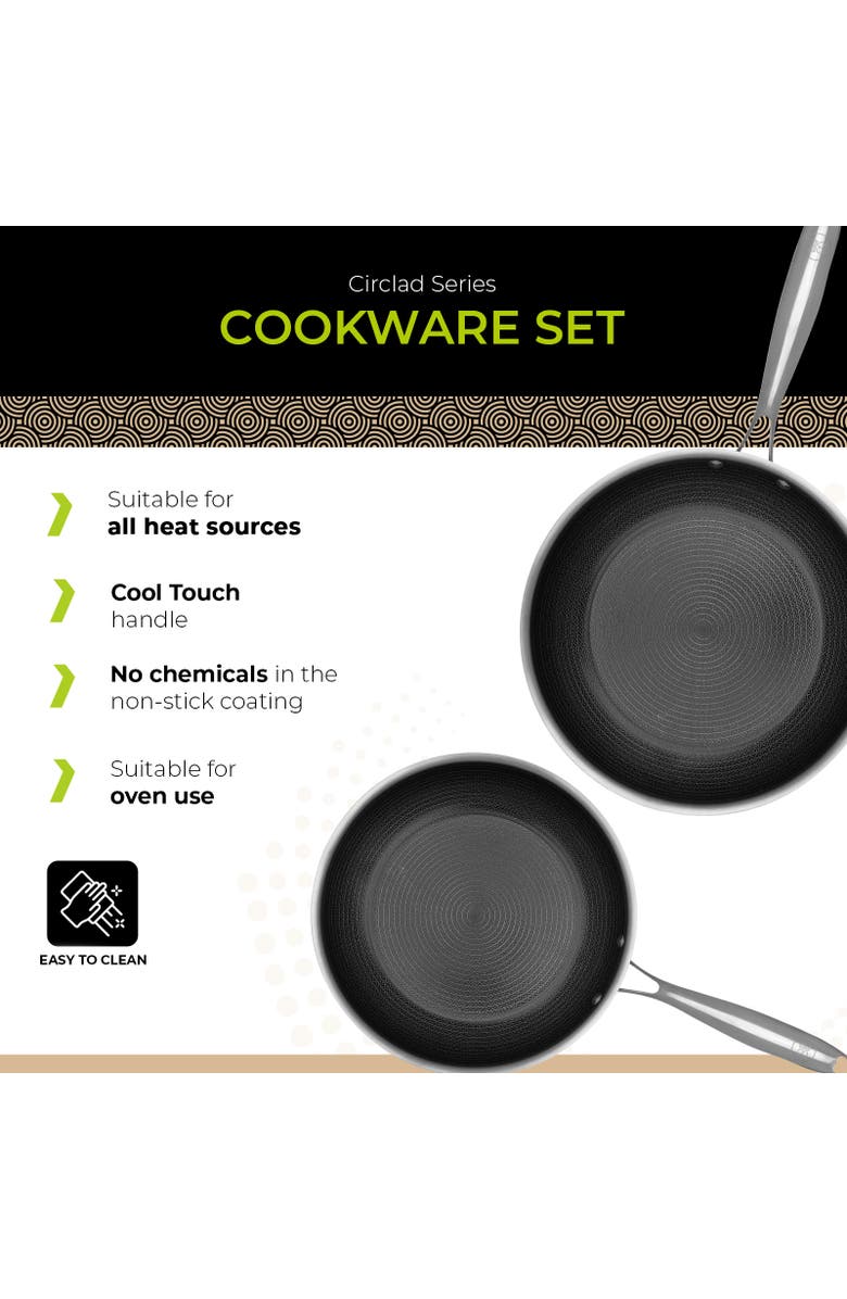 Be Living Circlad Series - Frying Pan Set 10"++, Alternate, color, No Colour