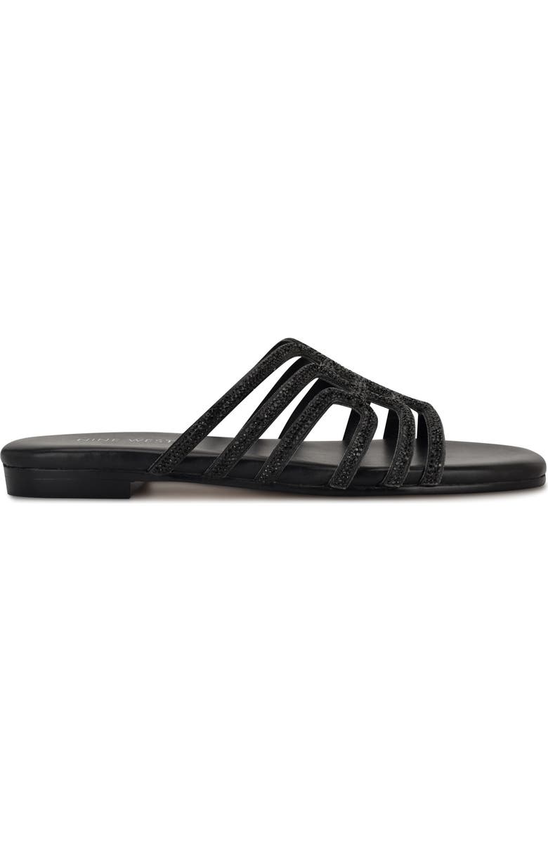 Nine West Timy Slide Sandal, Alternate, color, Black
