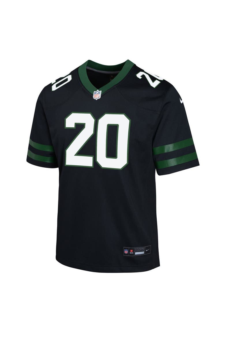 Youth Nike Breece Hall Legacy Black New York Jets Alternate Game Jersey, Alternate, color, Black