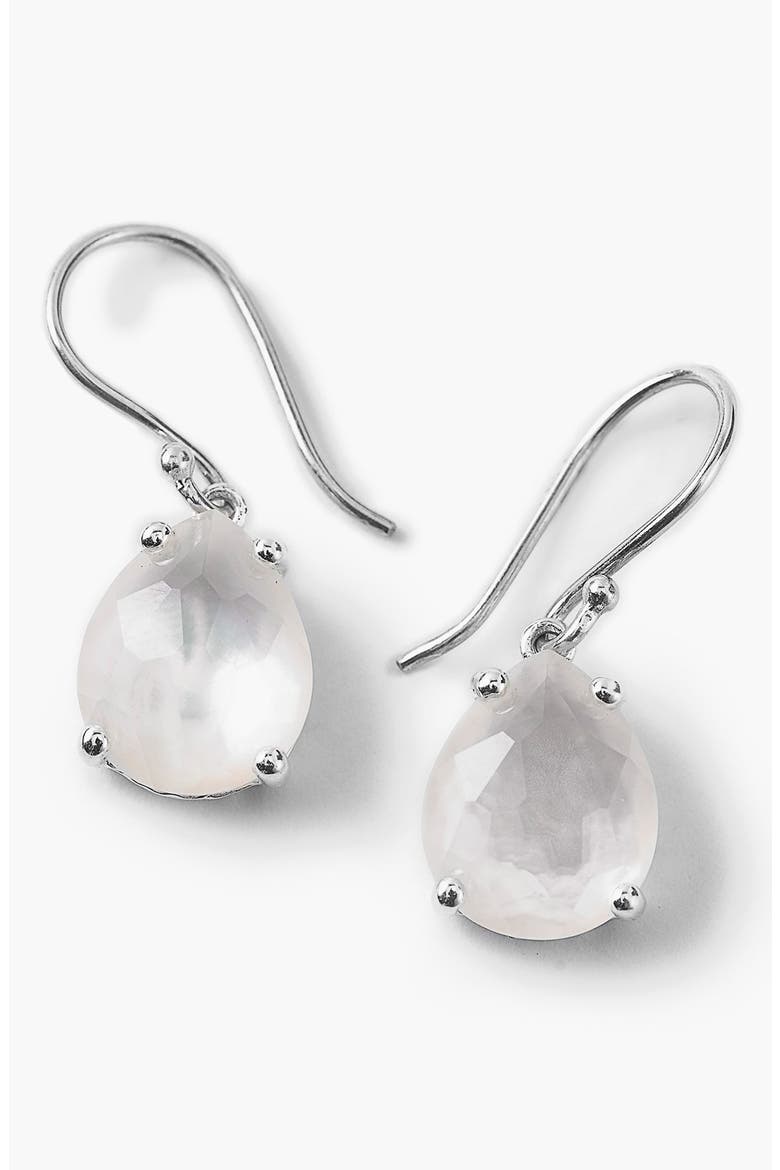 'Wonderland' Teardrop Doublet Earrings, Main, color, SILVER/ MOTHER OF PEARL