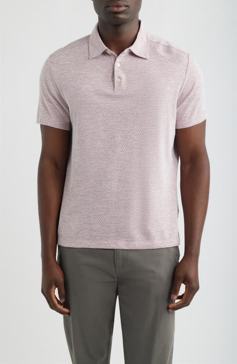 Tristan Geo Print Short Sleeve Polo