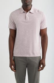 Robert Barakett Tristan Geo Print Short Sleeve Polo