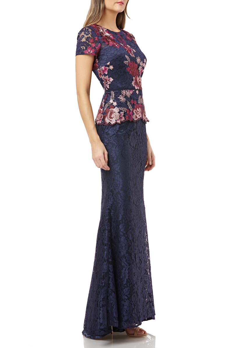 JS Collections Lace Gown, Alternate, color,