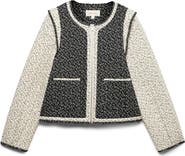 PER UNA BY M&S Mono Print Quilted Crop Jacket