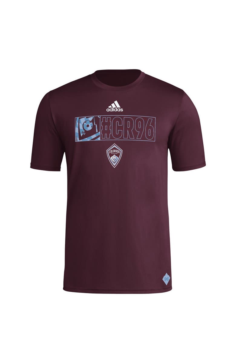 adidas Men's adidas Burgundy Colorado Rapids 2024 Jersey Hook AEROREADY T-Shirt, Alternate, color, Burgundy