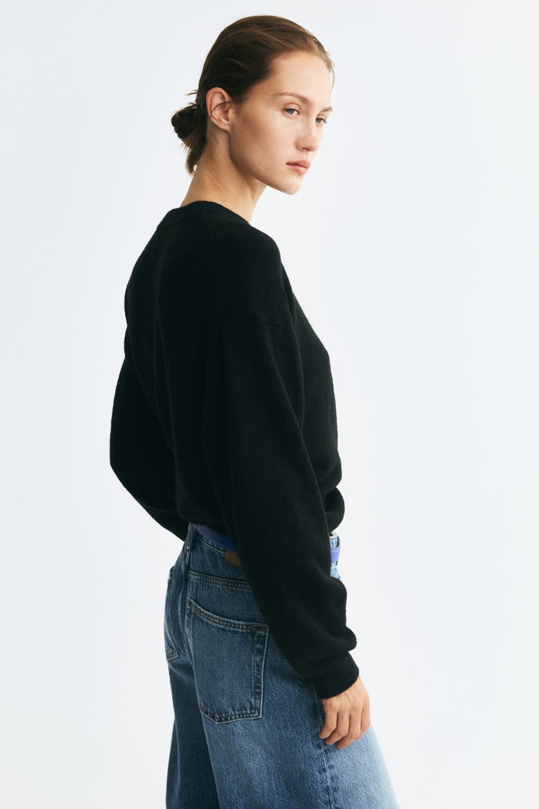 Knit sweater, Alternate, color, Black