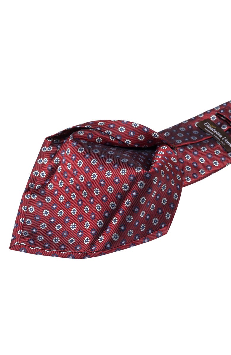 Elizabetta Umbria - Extra Long Silk Jacquard Tie for Men, Alternate, color, Red