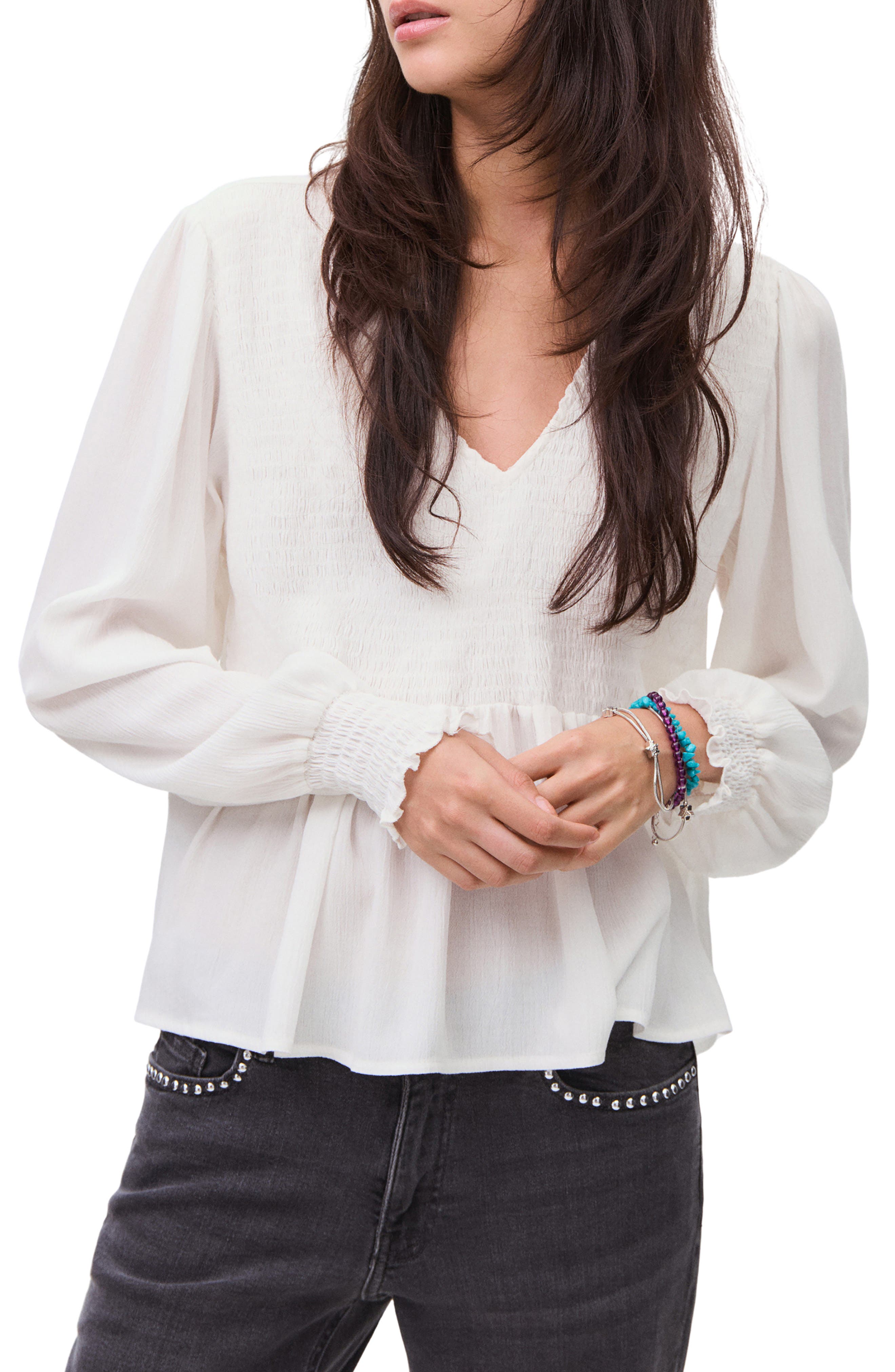 Smocked Flowy Top