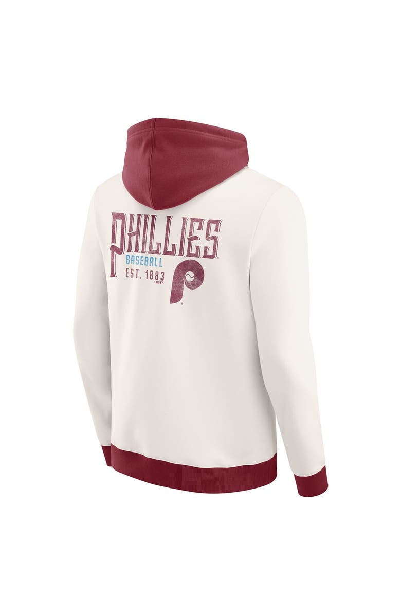 Darius Rucker Collection by Fanatics Men's Darius Rucker Collection by Fanatics Cream Philadelphia Phillies Polar Fleece Full-Zip Hoodie, Alternate, color, Cream