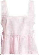 BP. Gingham Side Tie Tank