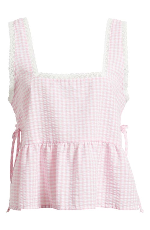Bp. Gingham Side Tie Tank