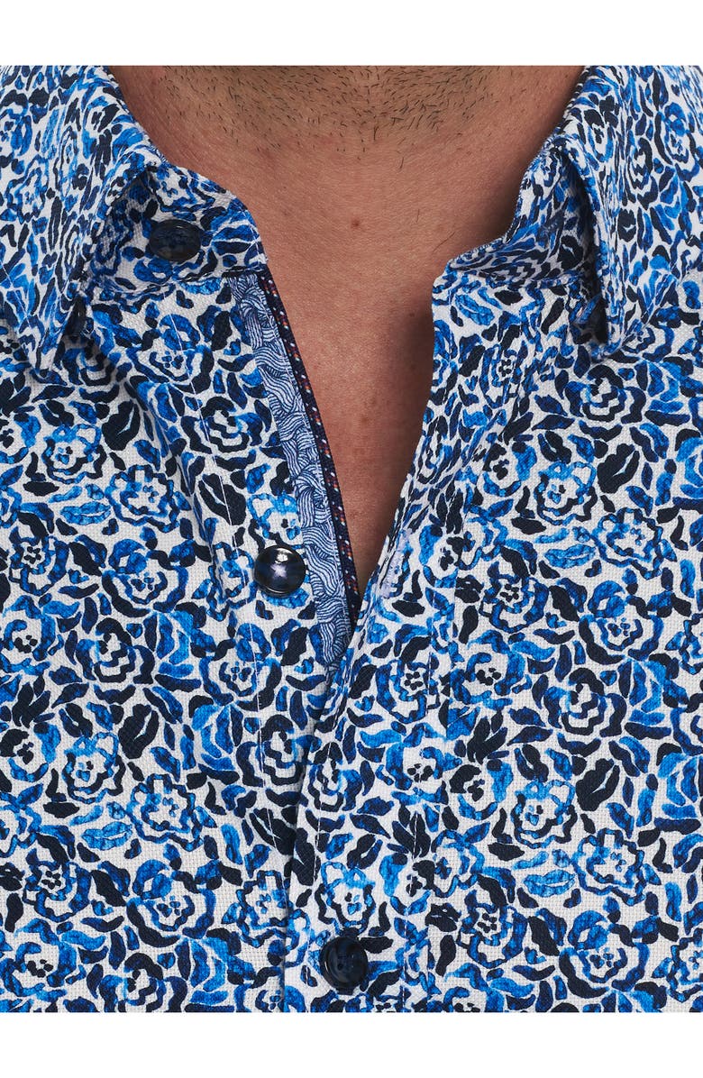 Robert Graham Theo Trim Fit Button-Up Shirt, Alternate, color,