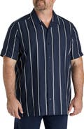 Perry Ellis Big & Tall Striped Sport Shirt