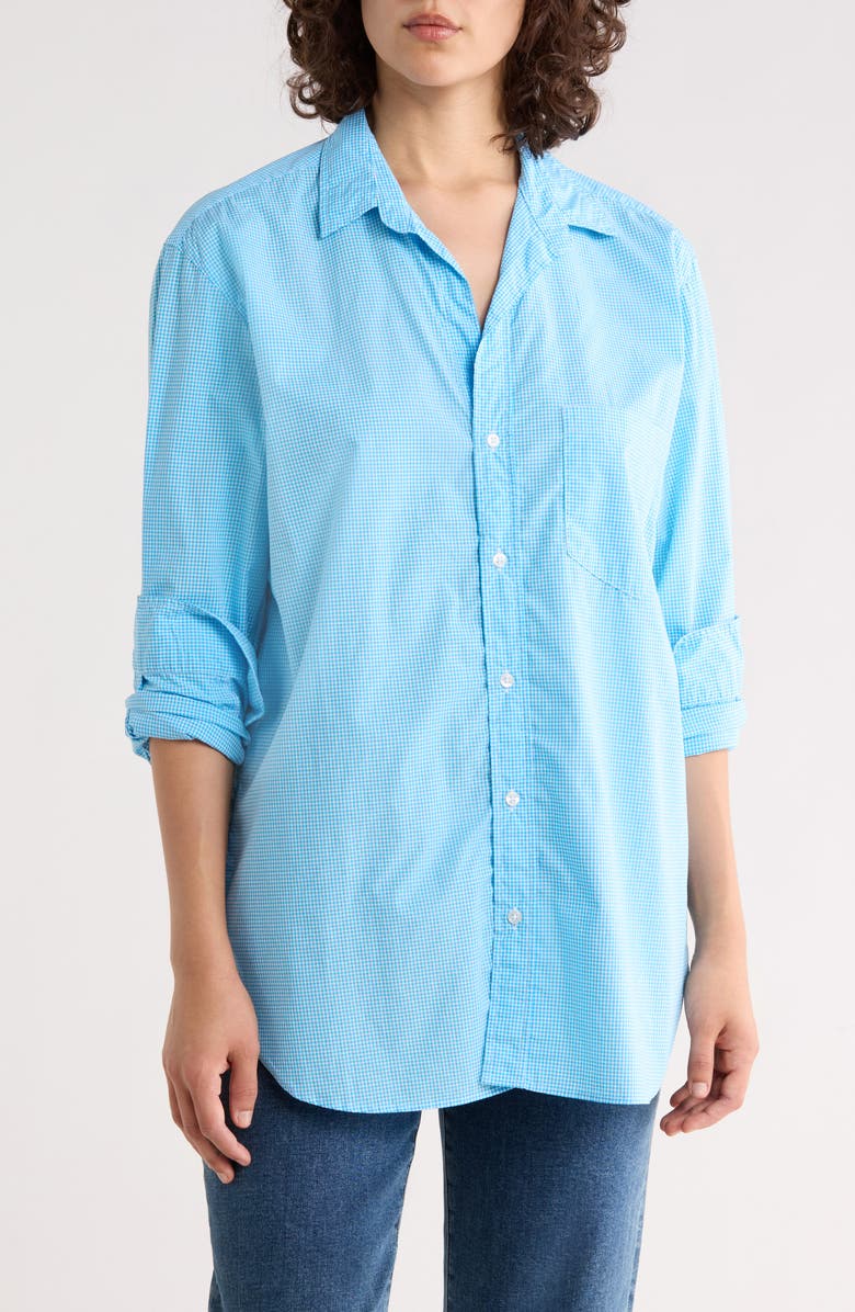 Frank & Eileen Relaxed Fit Button-Up Shirt, Main, color, Gingham Blue