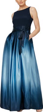 SL FASHIONS SLNY Ombre Satin Gown