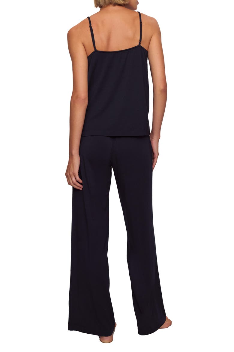 Giselle Cami & Pants Pajama Set, Alternate, color, BLACK