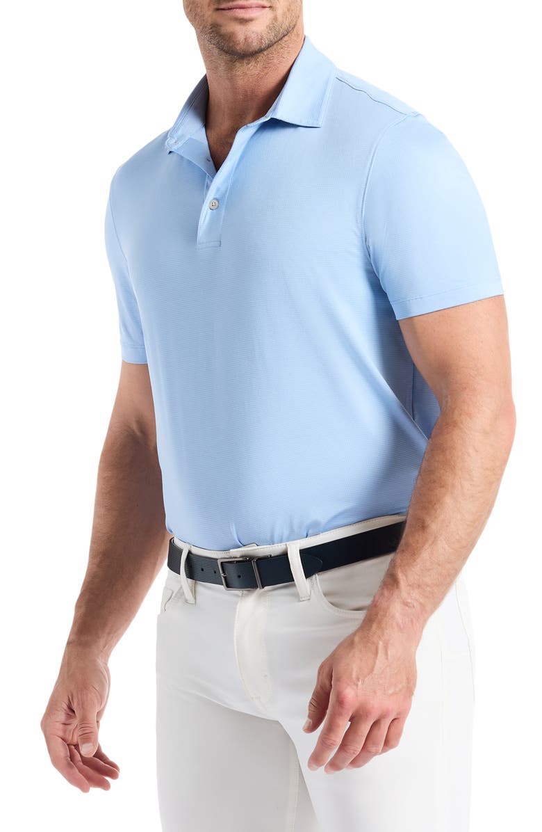 Robert Graham Canto Knit Polo, Alternate, color, Chambray