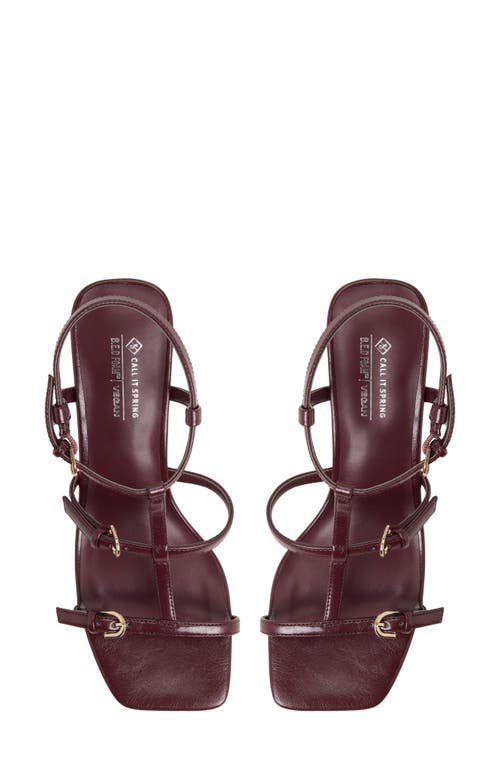 Call It Spring By Aldo Saphiraa Ankle Strap Sandal In Burgundy