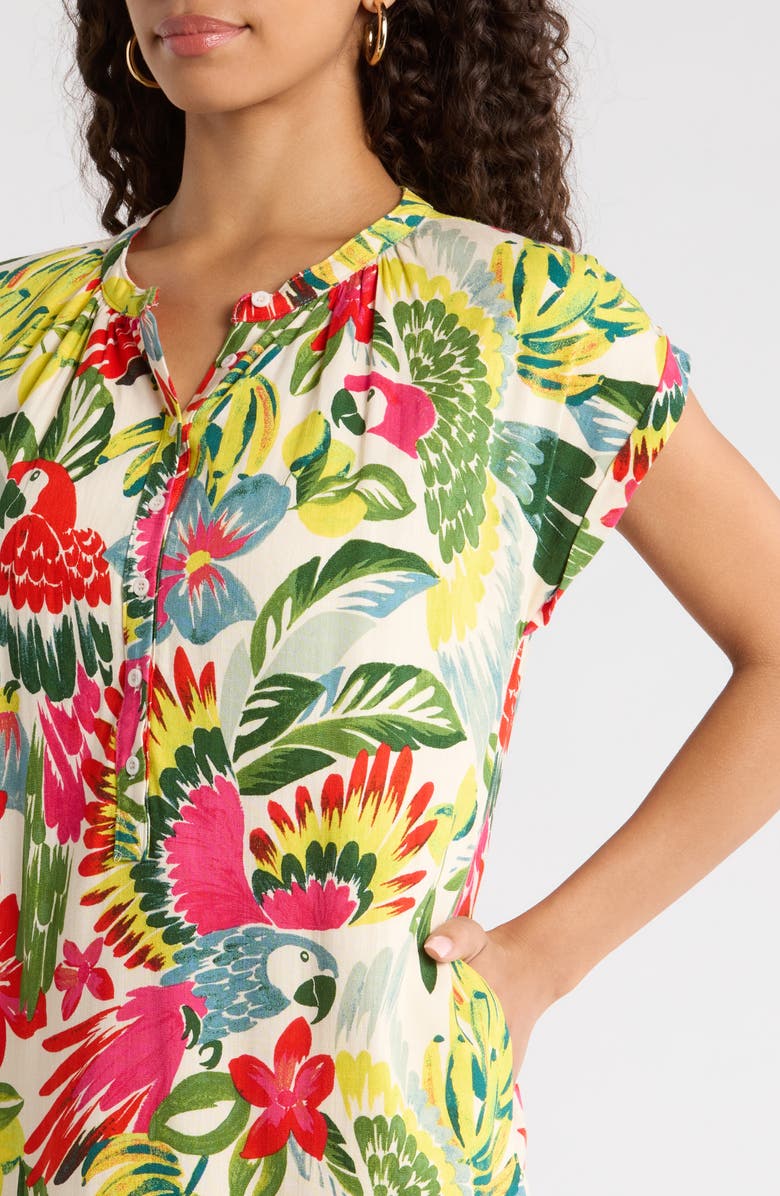 SUGARLIPS Wissa Tropical Jasla Minidress, Alternate, color, Bright-Multi