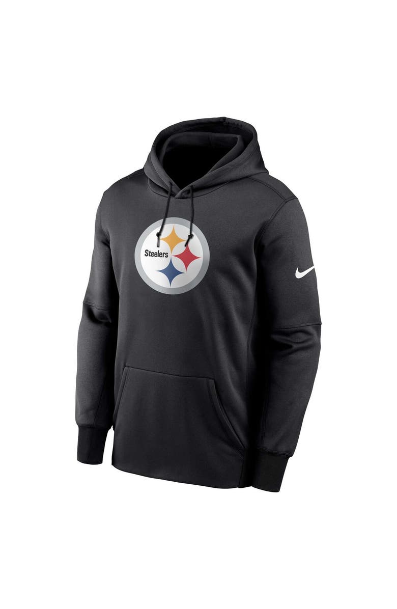 Nike Men's Nike Black Pittsburgh Steelers Big & Tall Fan Gear Prime Logo Fleece Performance Pullover Hoodie, Alternate, color,