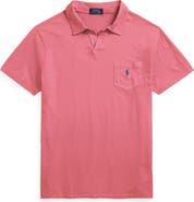 Polo Ralph Lauren Johnny Collar Cotton & Linen Pocket Polo