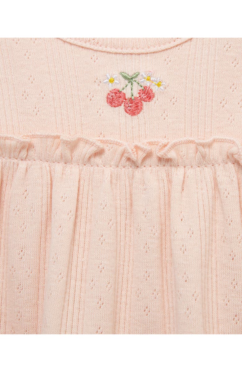 Little Me Embroidered Cherries Shirt, Leggings & Headband Set, Alternate, color, Pink