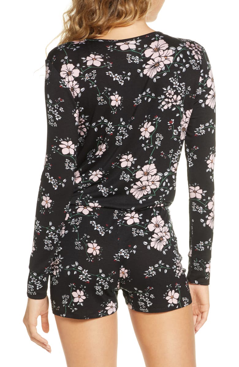 Honeydew Intimates All American Long Sleeve Lounge Romper, Alternate, color, 