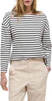Alex Mill Avignon Stripe Boat Neck Top