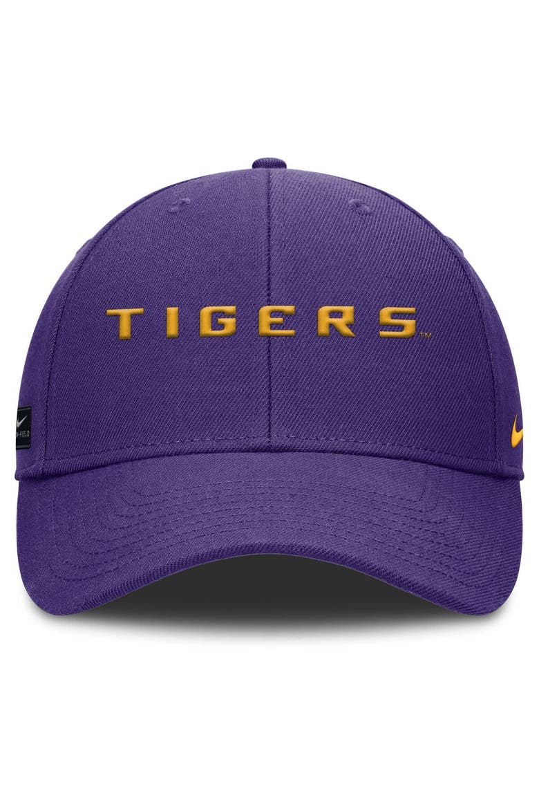 Men's Nike Purple LSU Tigers 2025 On-Field Rise Performance Adjustable Hat, Alternate, color, Purple