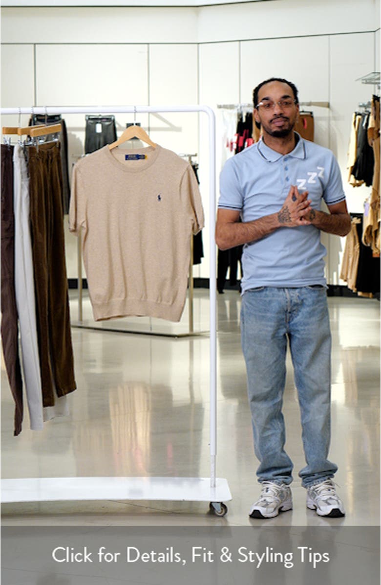 Crewneck Cotton Short Sleeve Sweater, sales video thumbnail