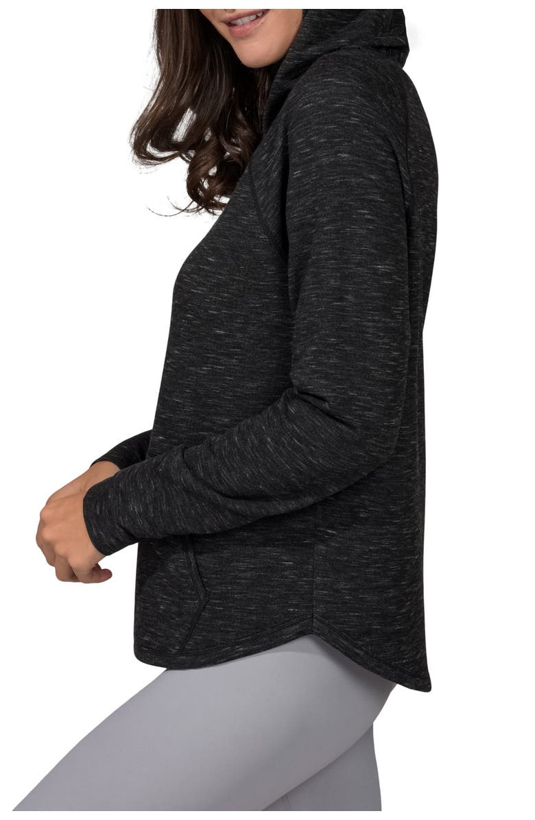 90 DEGREE BY REFLEX Brushed Hoodie with Front Pocket, Alternate, color, 
