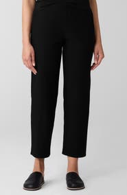 Eileen Fisher Ankle Straight Leg Stretch Pants