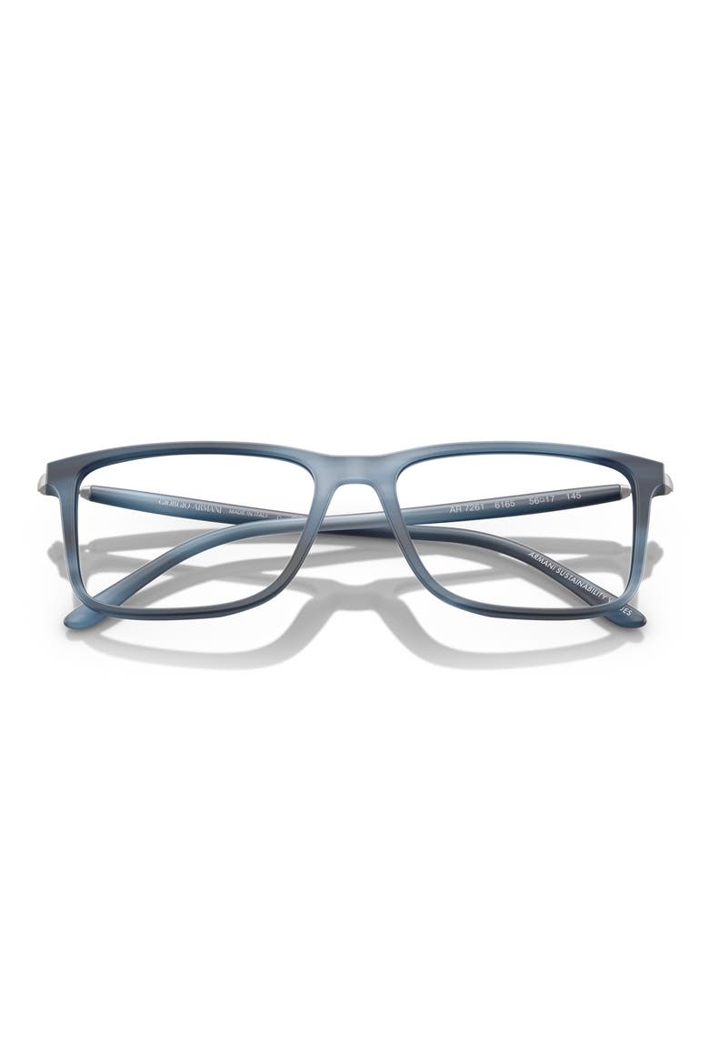 54MM RECTANGLE, Alternate, color, STRIPED BLUE / DEMO LENS