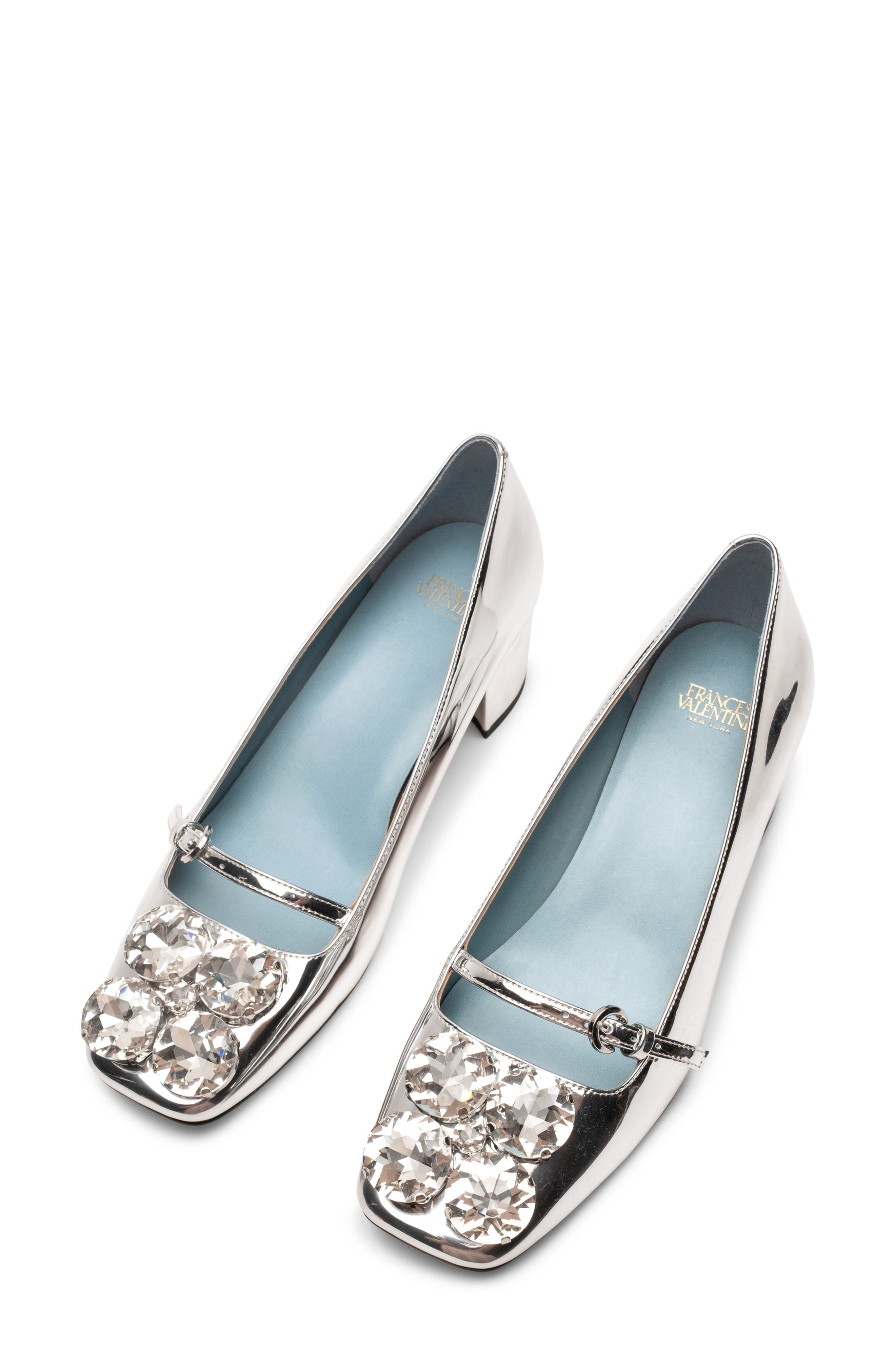Josephine Faux Leather Mary Jane Pump, Alternate, color, SILVER