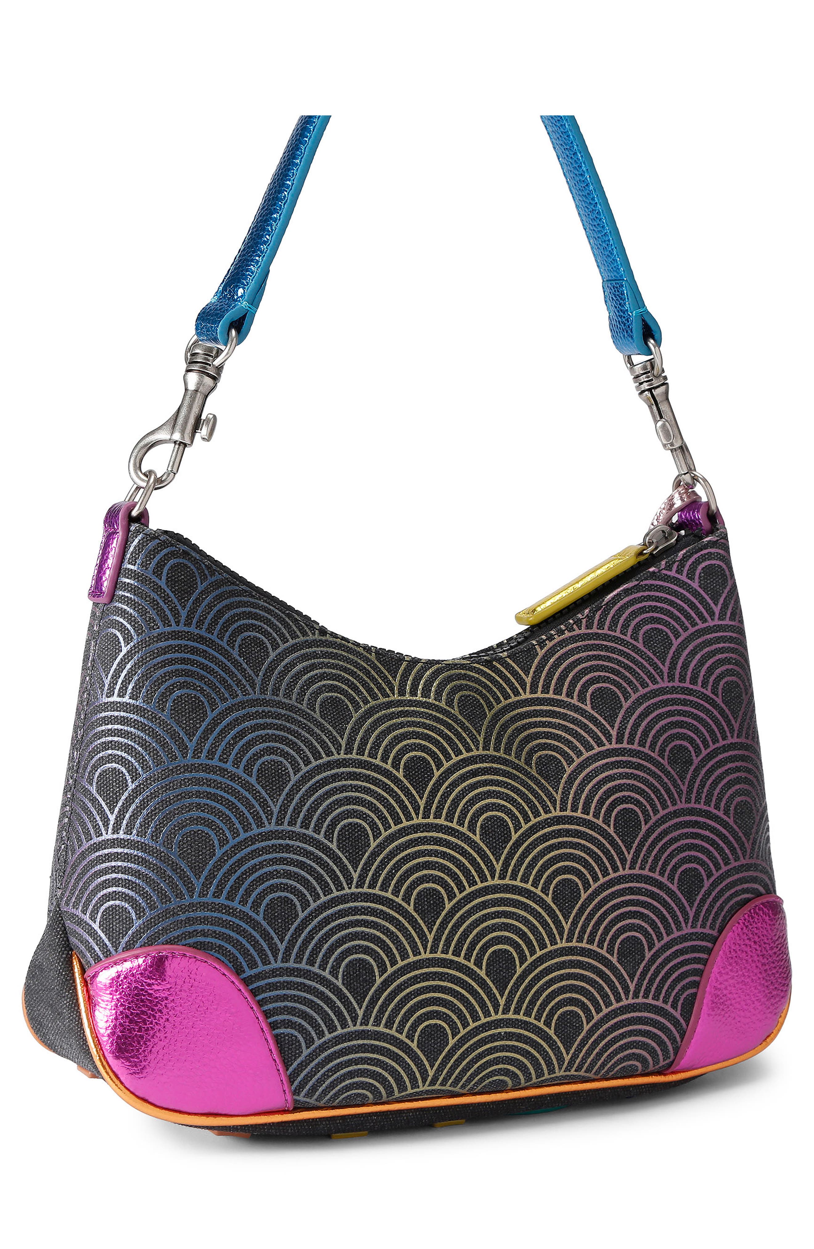 Kurt Geiger London Small Southbank Hobo Bag, Alternate, color, Charcoal