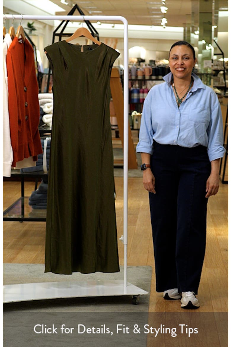 Sleeveless Satin Maxi Dress video