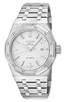 GEVRIL Gotham Automatic Bracelet Watch, 41mm