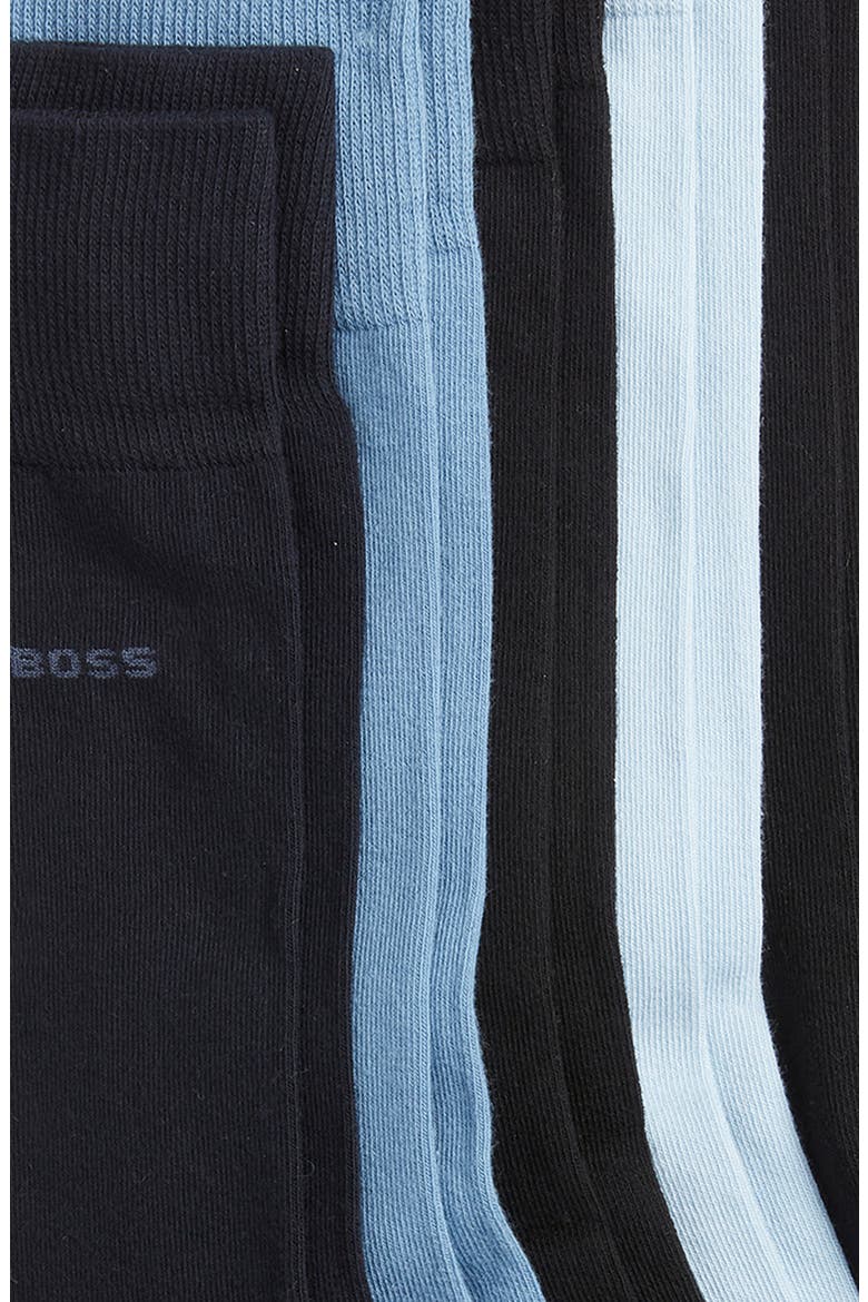 Assorted 5-Pack Solid Cotton Blend Dress Socks, Alternate, color, OPEN MISCELLANEOUS