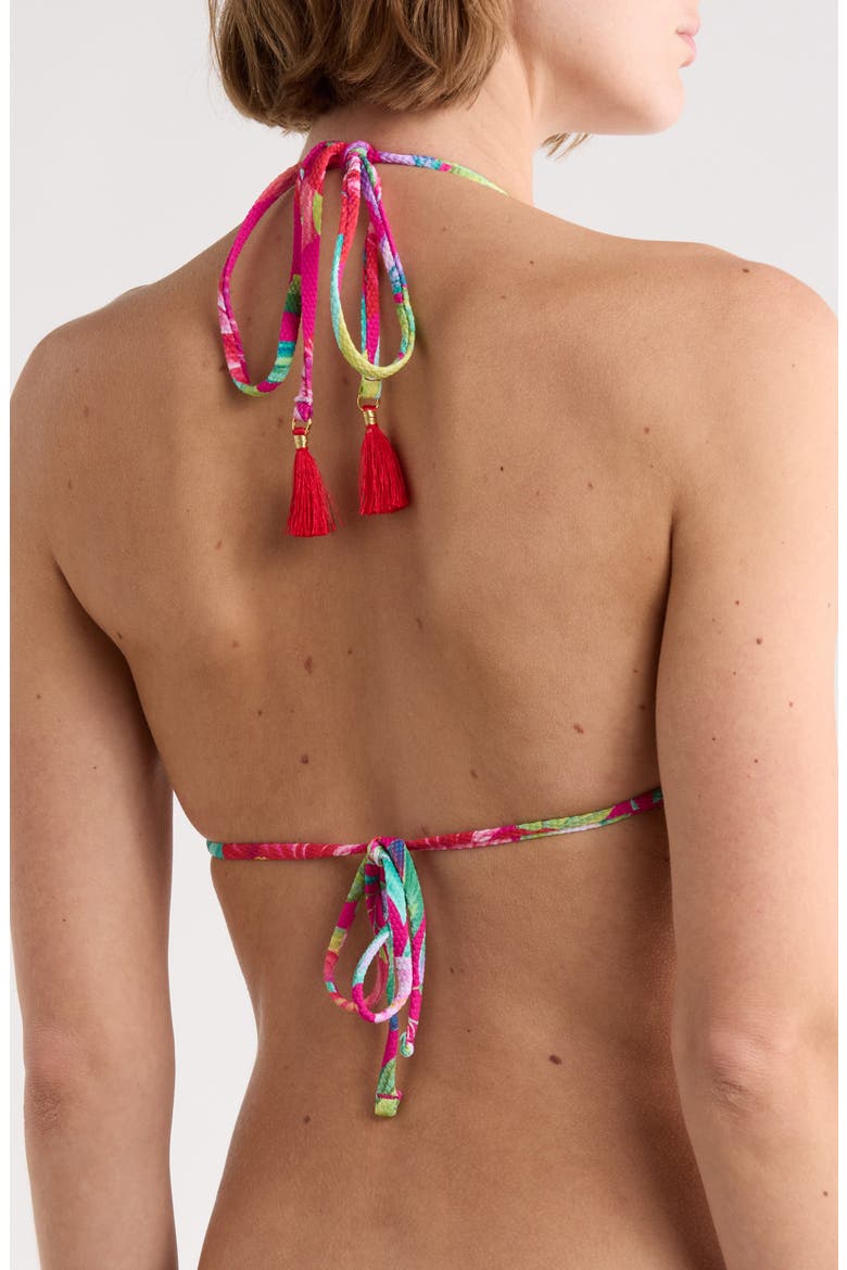 Island Cays Reversible Triangle Bikini Top, Alternate, color, PINK MAUI
