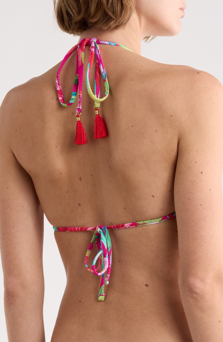 Tommy Bahama Island Cays Reversible Triangle Bikini Top, Alternate, color, Pink Maui