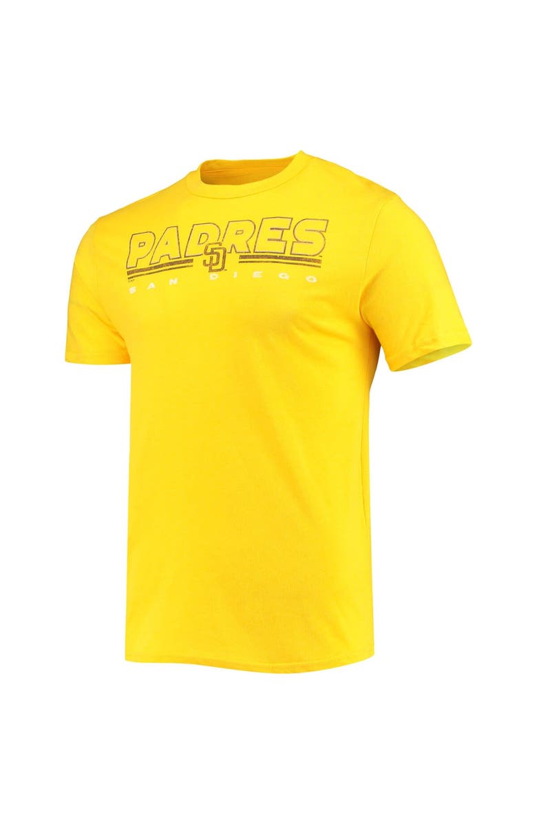 CONCEPTS SPORT Men's Concepts Sport Brown/Gold San Diego Padres Meter T-Shirt and Pants Sleep Set, Alternate, color,