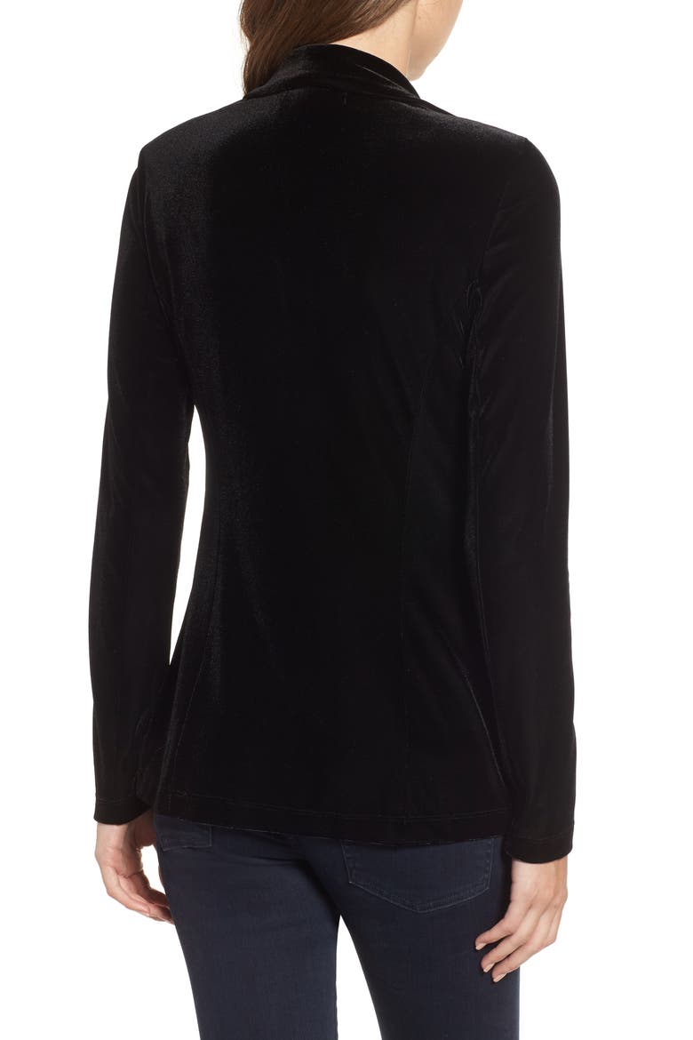 Blackjack Velvet Blazer, Alternate, color, BLACK
