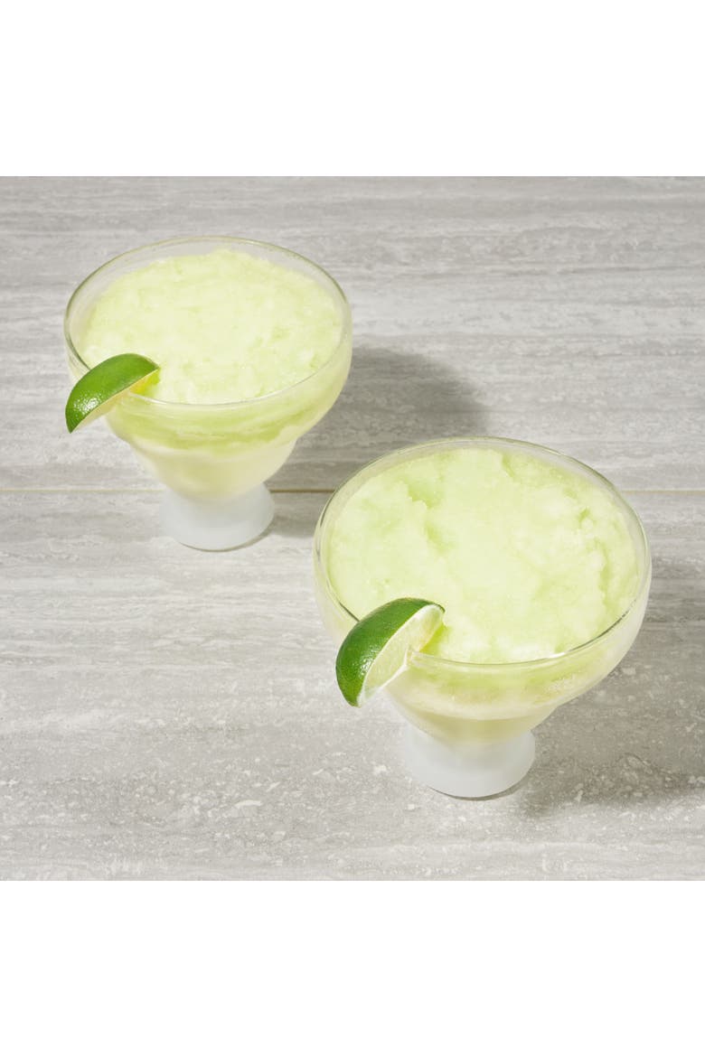 Glass FREEZE Margarita Cooling Cup Set of 2, Alternate, color, Clear