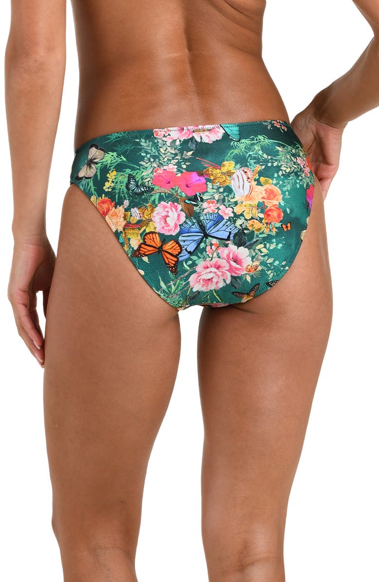 L'AGENCE Nicole Chardona Bikini Bottoms, Alternate, color, Green Multi