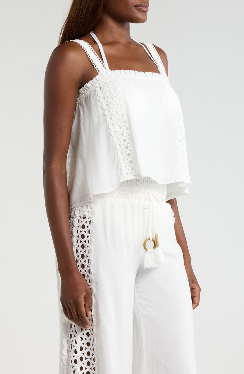 Elan Cover-Up Tank, Alternate, color, White