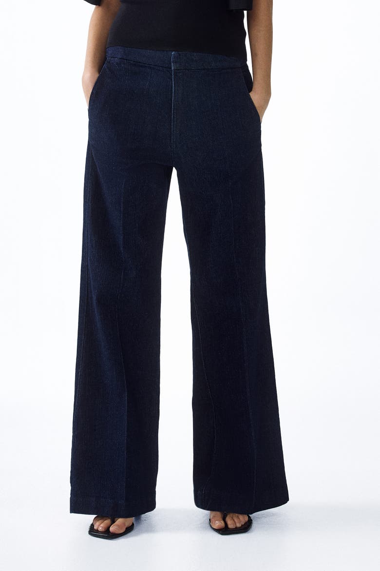 Flared High Jeans, Alternate, color, Dark denim blue