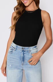 VICI Collection Jocey Rib Stretch Cotton Blend Tank