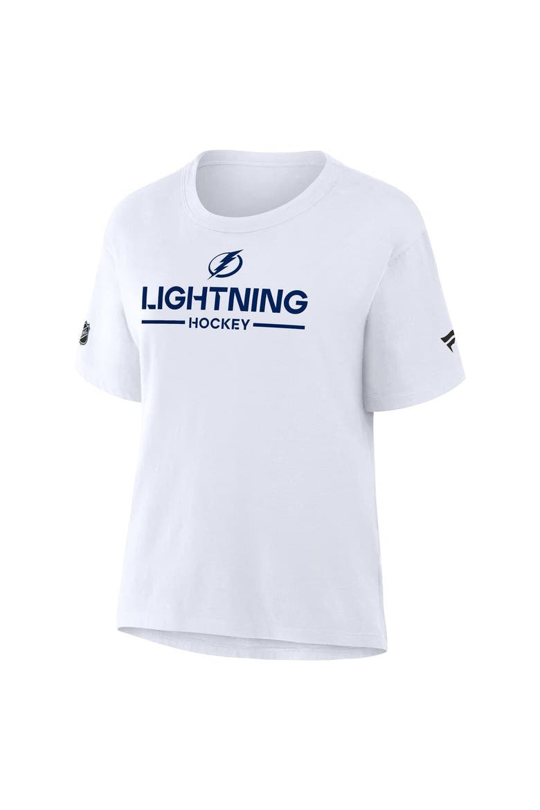 Women's Fanatics White Tampa Bay Lightning Authentic Pro Primary T-Shirt, Alternate, color, White