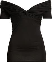 Loveappella Twist Detail Stretch Detail Top