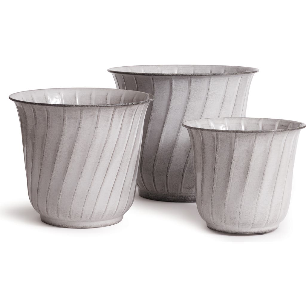 Napa Home & Garden Leilani Pots Set Of 3 In White